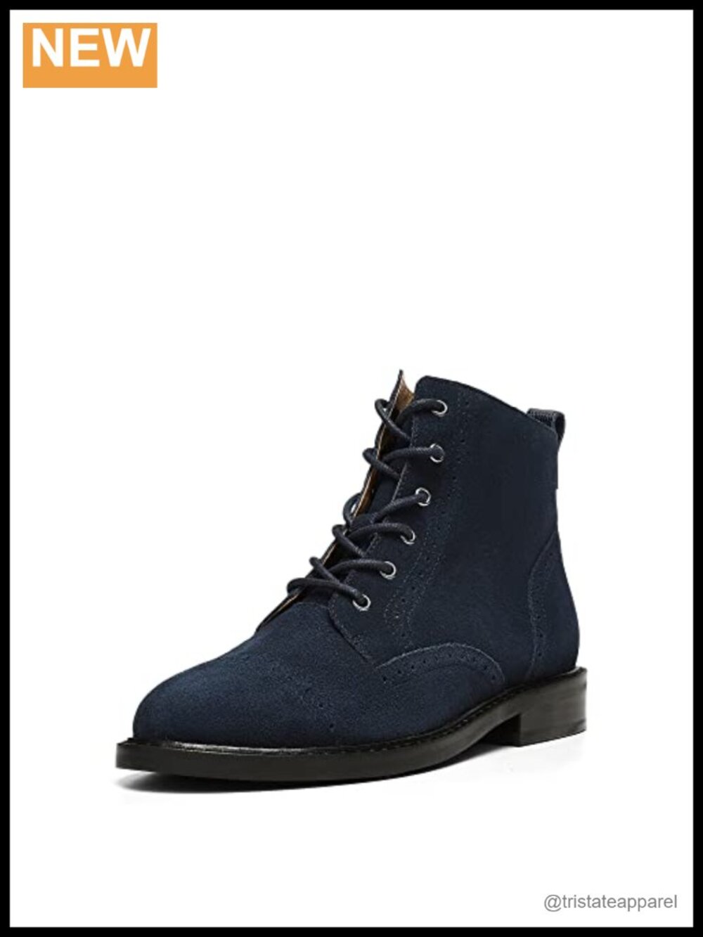 NYDJ Eileen Lace-Up Ankle Bootie Suede Heel 1"